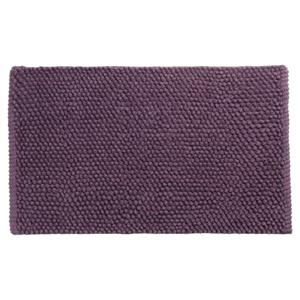 Differnz Popcorn badmat 100% katoen - geschikt voor vloerverwarming - 50 x 80 cm - violet