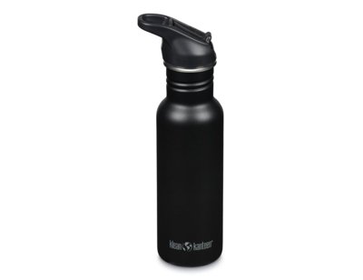 Klean Kanteen Drinkfles - classic narrow - sportdop met flip - zwart - 532 ml