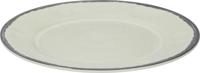 Tom Dinerbord 25 Cm Melamine 229 Gram Wit/grijs Tom Dinerbord 25 Cm Melamine 229 Gram Wit/grijs