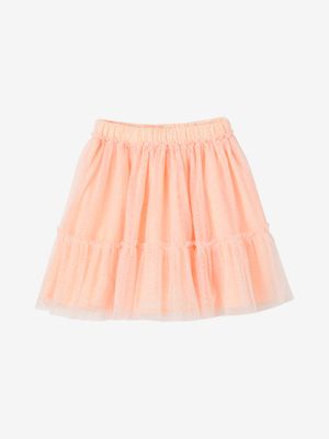 Tule rokje met glitters voor meisjes nude
