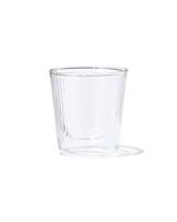 HEMA Dubbelwandig Glas Streep Reliëf 150ml