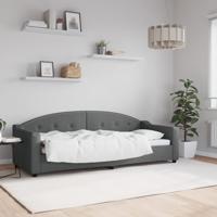 Slaapbank 80x200 cm stof donkergrijs
