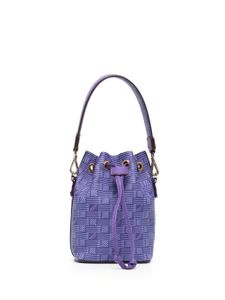 Moreau sac seau à motif monogrammé - Violet