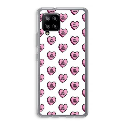 GIRL POWER: Samsung Galaxy A42 5G Transparant Hoesje