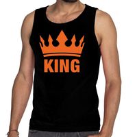 King en kroon tanktop / mouwloos shirt  zwart heren 2XL  -