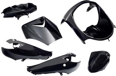 Plaatset 6-delig Edge voor Peugeot Vivacity tot bouwjaar 2008 - zwart metallic Plaatset 6-delig Edge voor Peugeot Vivacity tot bouwjaar 2008 - zwart metallic