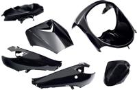 Plaatset 6-delig Edge voor Peugeot Vivacity tot bouwjaar 2008 - zwart metallic