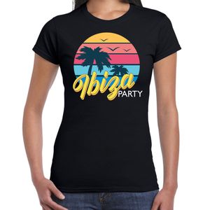 Ibiza zomer t-shirt / shirt Ibiza party zwart voor dames