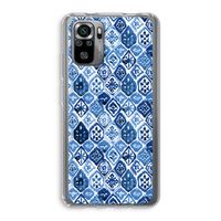 Blauw motief: Xiaomi Redmi Note 10S Transparant Hoesje