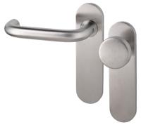 Chase PL kruk DIN L vaste knop blind RVS mat KS