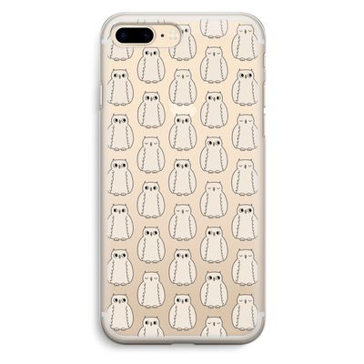 Uilen: iPhone 7 Plus Transparant Hoesje