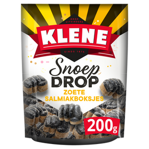 Klene Snoepdrop Salmiakboksjes 200g bij Jumbo