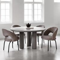 DTP Home Ronde Eettafel Clio Betonlook, 140cm - Grijs - thumbnail