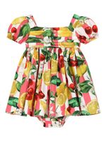 Dolce & Gabbana Kids robe à imprimé graphique - Blanc - thumbnail