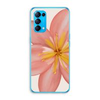 Pink Ellila Flower: Oppo Find X3 Lite Transparant Hoesje