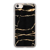 Gouden marmer: iPhone 8 Transparant Hoesje Gouden marmer: iPhone 8 Transparant Hoesje