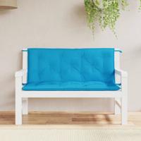 VidaXL Tuinbankkussens 2 st 120x50x7 cm oxford stof lichtblauw