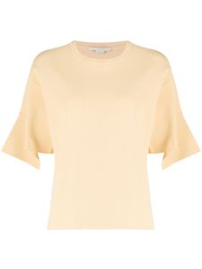 Stella McCartney t-shirt asymétrique à manches courtes - Jaune