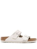 Birkenstock sandales Arizona en daim - Blanc - thumbnail