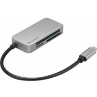 Sandberg 136-38 geheugenkaartlezer USB 3.2 Gen 1 (3.1 Gen 1) Type-C Zwart - thumbnail