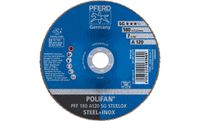 PFERD 67612185 PFF 180 A 120 SG STEELOX Lamellenschijf Diameter 180 mm Boordiameter 22.23 mm RVS, Staal 10 stuk(s) - thumbnail