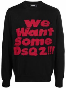 DSQUARED2 pull à imprimé We Want Some Dsq2!!! - Noir