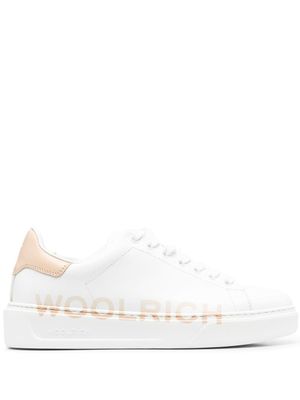 Woolrich baskets bicolores à logo imprimé - Blanc