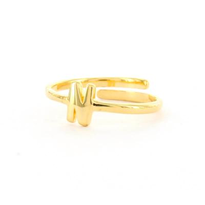 Imotionals Ring Letter N Goud