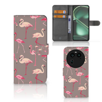 OPPO Find X6 Telefoonhoesje met Pasjes Flamingo
