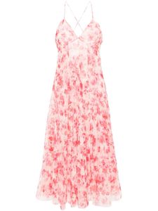 Philosophy Di Lorenzo Serafini robe mi-longue en tulle à fleurs - Rose