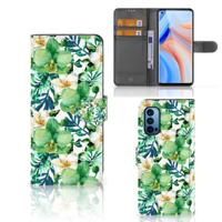 OPPO Reno 4 Pro 5G Hoesje Orchidee Groen