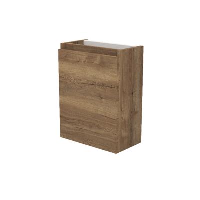Fonteinkast Sanilux Trendline 52x40x22 cm Links Softclose Tabak Oak Sanilux