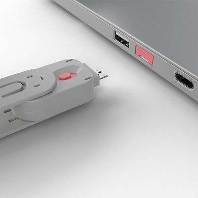 Lindy 40450 poortblokker Port blocker + key USB Type-A Roze Acrylonitrielbutadieenstyreen (ABS) 5 stuk(s)