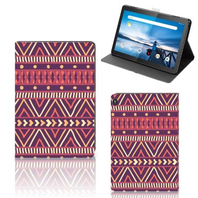 Lenovo Tablet M10 Tablet Hoes Aztec Paars Lenovo Tablet M10 Tablet Hoes Aztec Paars