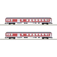 MiniTrix 18258 N set van 2 personenrijtuigen RE 7 vrijetijdsexpress-metallurgtäler van de DB AG