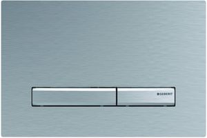 Geberit Sigma 50 bedieningspaneel chroom geborsteld voor Sigma reservoirs 8cm (UP720) en 12cm (UP320)