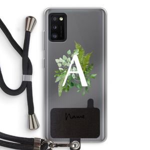Green Brush: Samsung Galaxy A41 Transparant Hoesje met koord