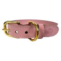 Sazzz Halsband hond braveheart leer roze