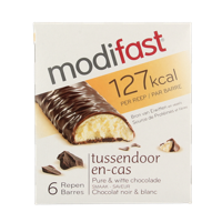 Modifast Proteine shape bar dark and white chocolate 6x31g 1 Stuks