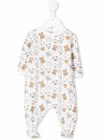 Moschino Kids pyjama à imprimé Teddy Bear - Blanc