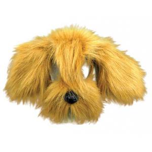 Carnaval verkleed dierenmasker - hond - bruine vacht - Puppy - volwassenen