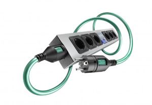 Isotek: EVO3 V5 polaris 6-voudig netfilter + Initium netkabel C13 - 1,5 meter