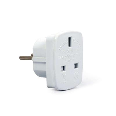 Gembird A-AC-UKEU-001 netstekker adapter Type G (VK) Type F Wit
