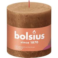 Bolsius Stompkaars Spice Brown Ø100 mm - Hoogte 10 cm - Kaneel - 62 branduren - thumbnail