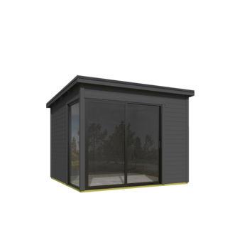 Blokhut Julia 295x295 Carbon Grey - Outdoor life