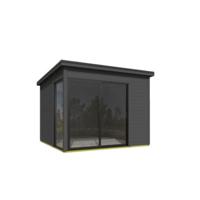 Blokhut Julia 295x295 Carbon Grey - Outdoor life