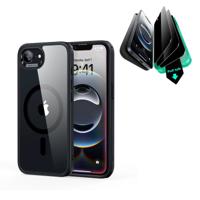 iPhone 16e HaloLock Classic Hybrid Case Privacy Protection Bundle - Clear Black