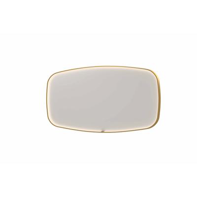 Spiegel INK SP31 160x4x80 cm incl. LED-verlichting en Spiegelverwarming Geborsteld Mat Goud