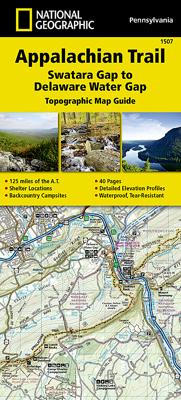 Wandelgids 1507 Topographic Map Guide Appalachian Trail - Swatara Gap to Delaware Water Gap | National Geographic