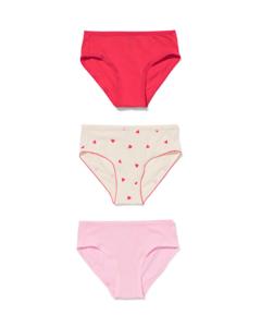 HEMA Kinderslips Harten - 3 Stuks Roze (roze)
